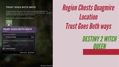 Finding the Best Routes to the Rob Region Chests in Witch Queen